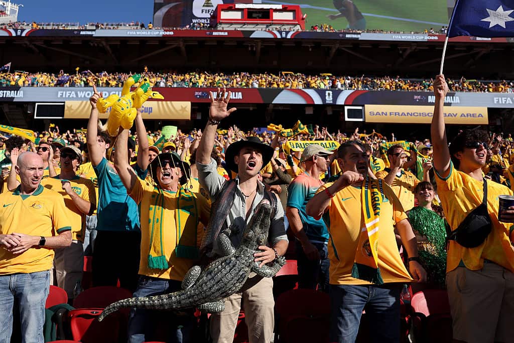 Fans at a stadium