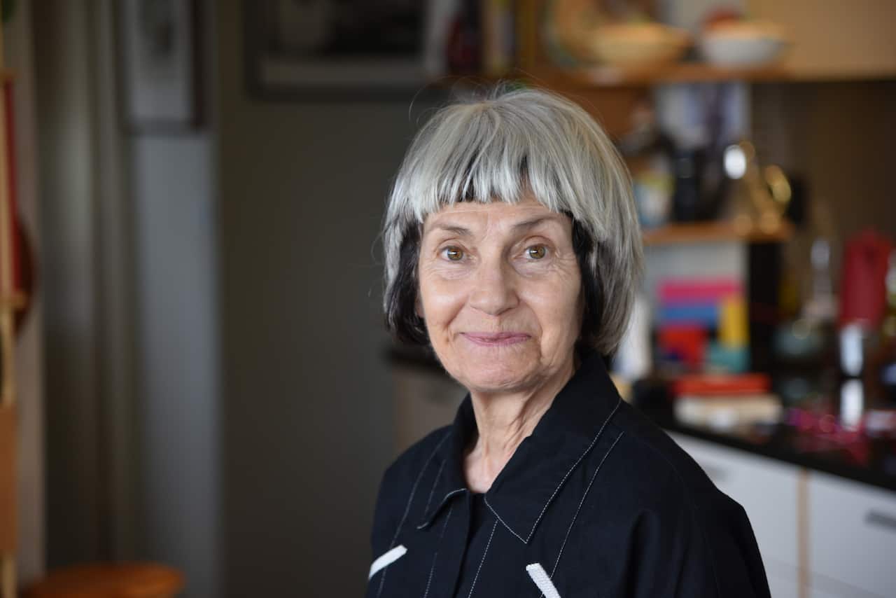 Marisa Raniolo Wilkins in her kitchen.