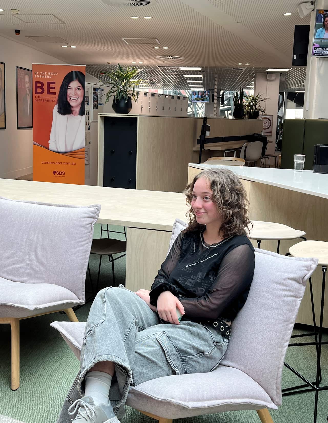 Evangelia Vamvakaris spent four days at SBS Melbourne offices as part of her school’s work-experience program 