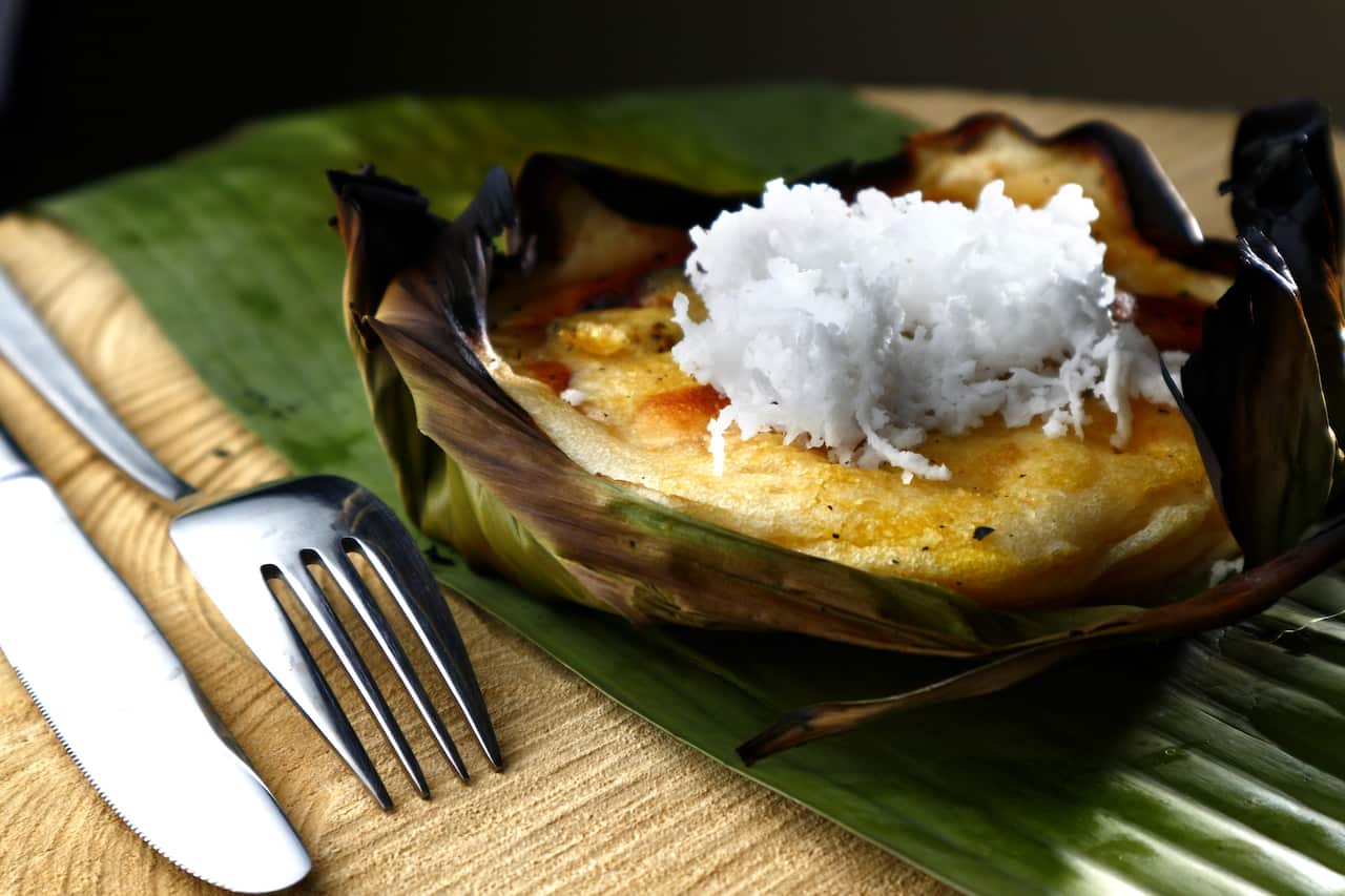Freshly cooked Bibingka