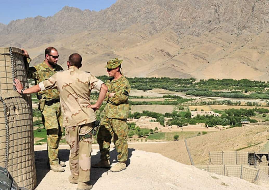 Julian on patrol in Afghanistan