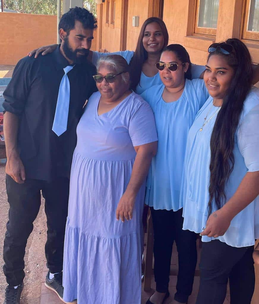 Khan's Wife and four grownup children.jpeg