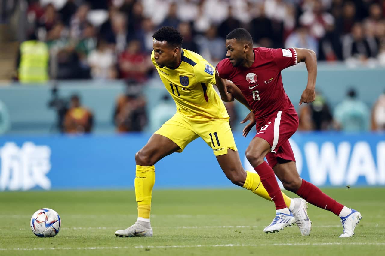 FIFA World Cup Qatar 2022 group A match between Qatar and Ecuador