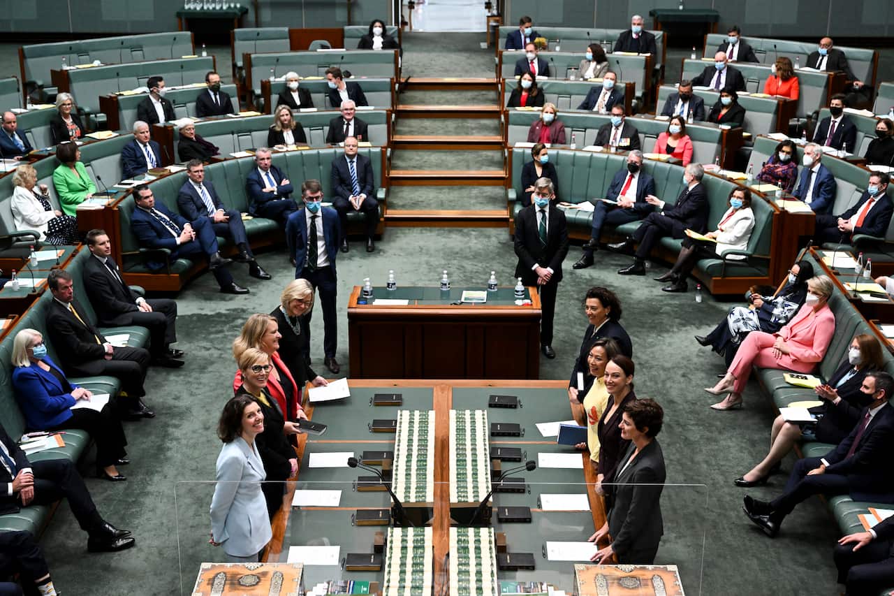 MPs sitting in the House of Representatives chamber.