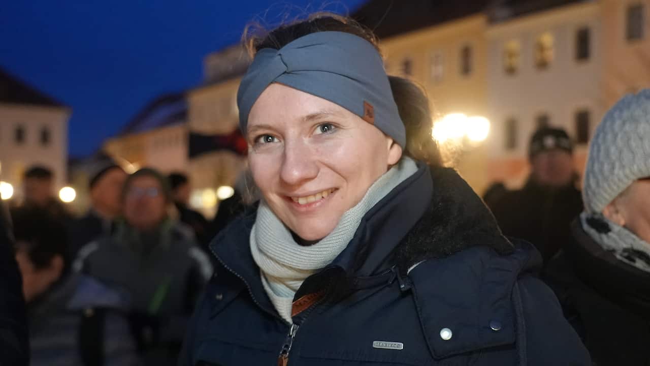 A young woman with a headband