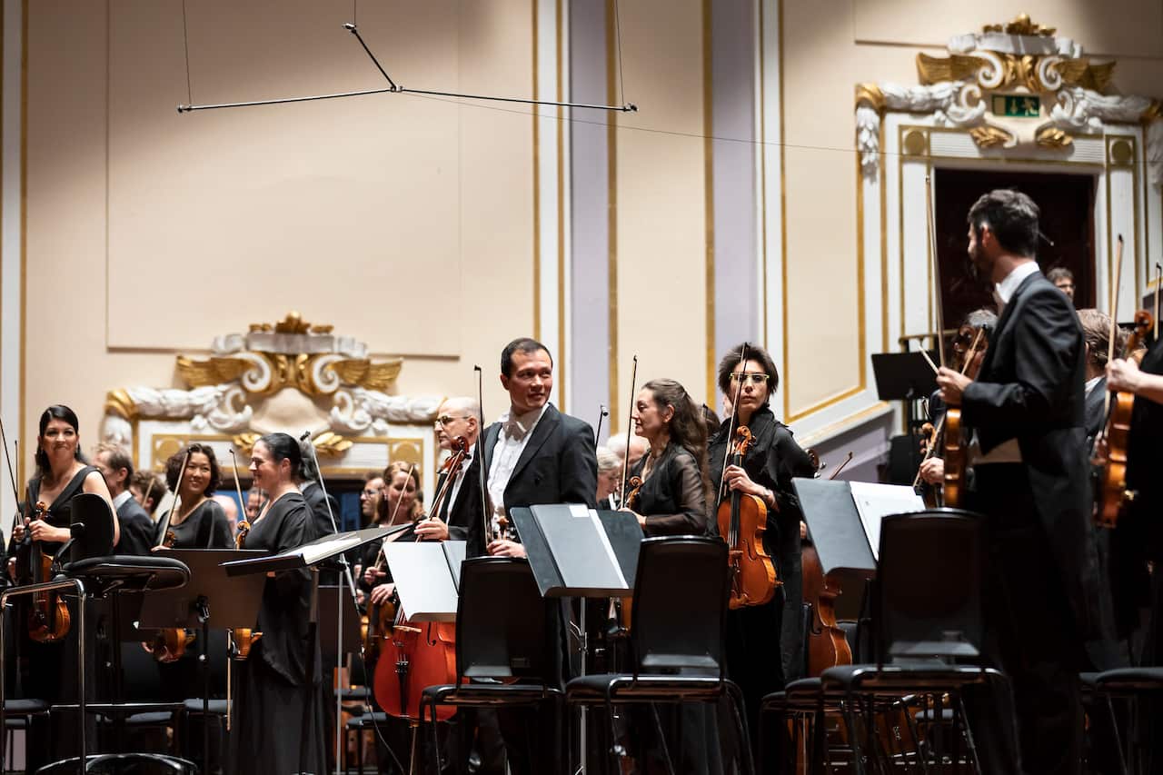 Alcuni musicisti australiani della AWO.