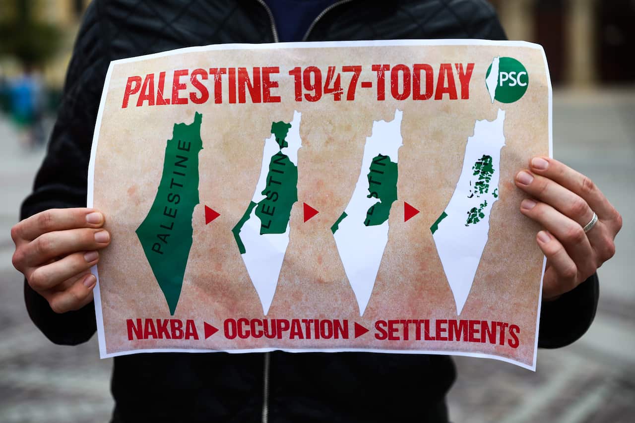 Solidarity With Palestine Demonstration In Krakow