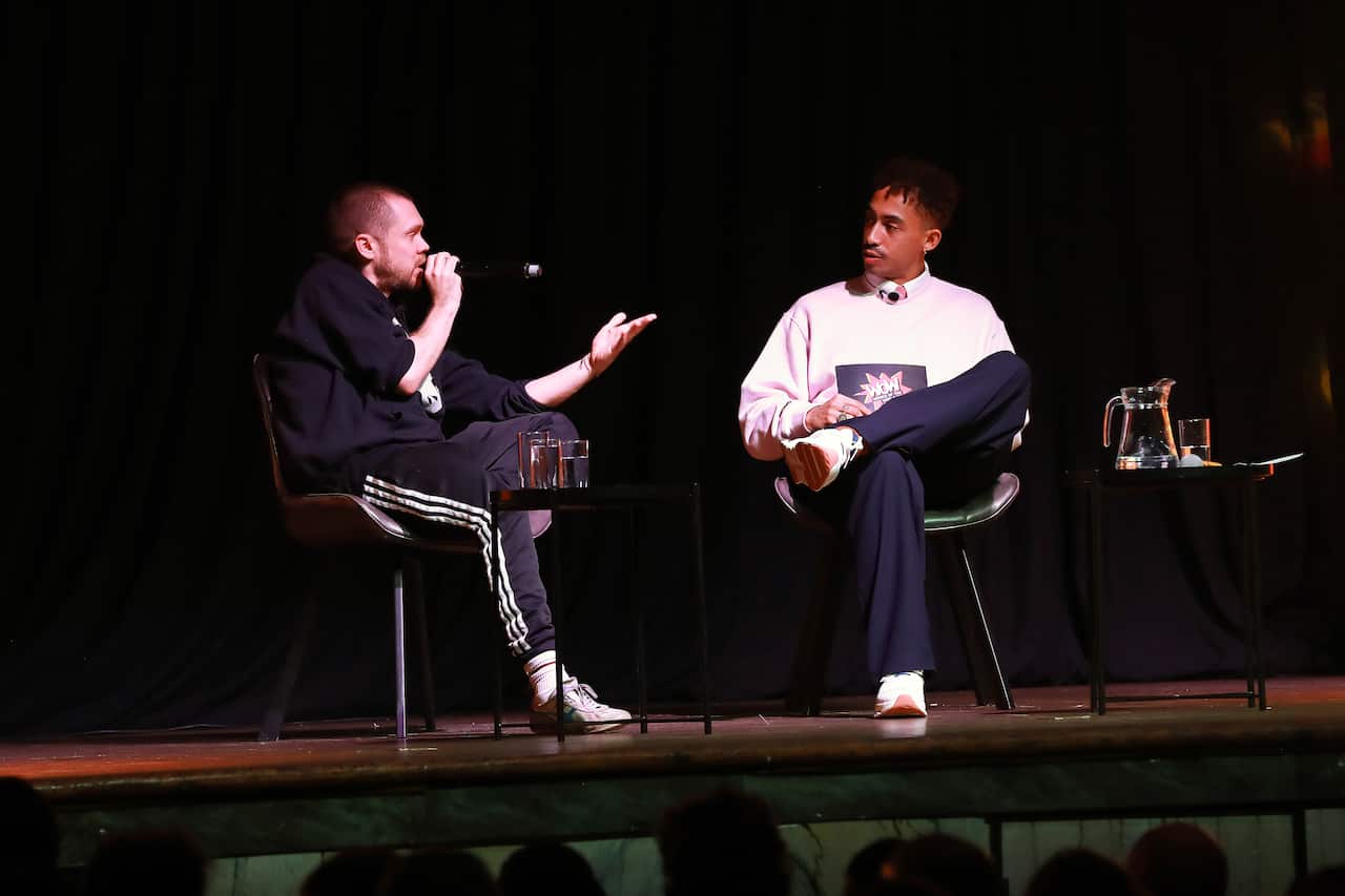 Gary Stevenson speaking at event