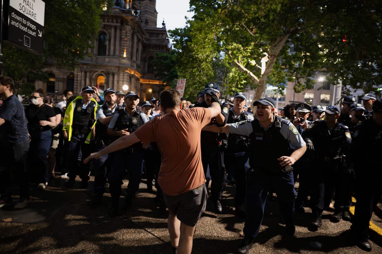 HERZOG AUSTRALIA VISIT PROTEST