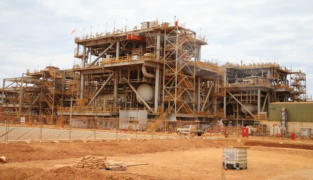 A construction site.