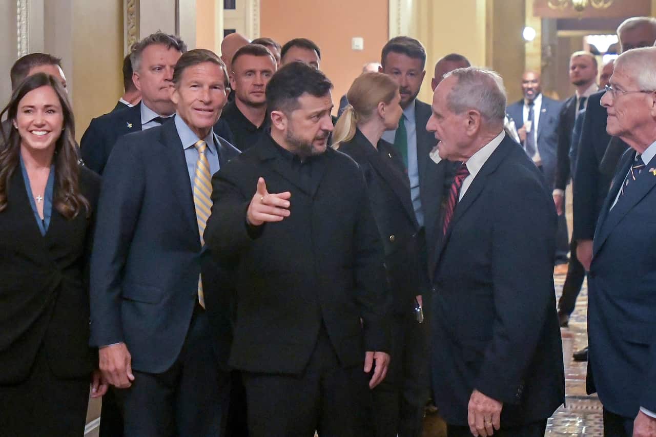 Volodymyr Zelenskyy,Katie Boyd Britt,Richard Blumenthal,James Risch,Roger Wicker