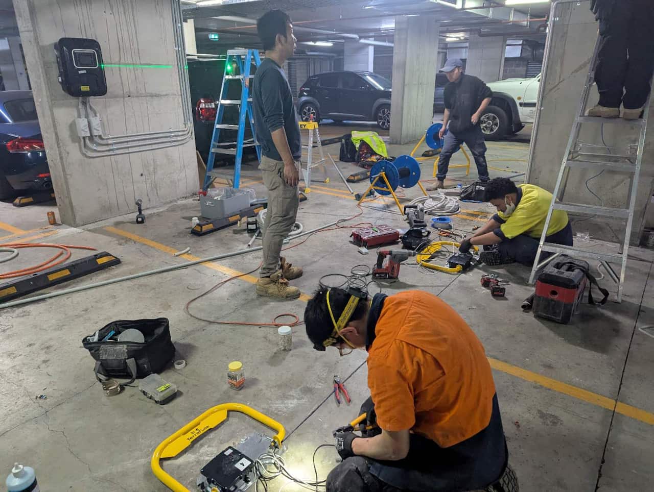 Jack’s team is installing EV charging stations.