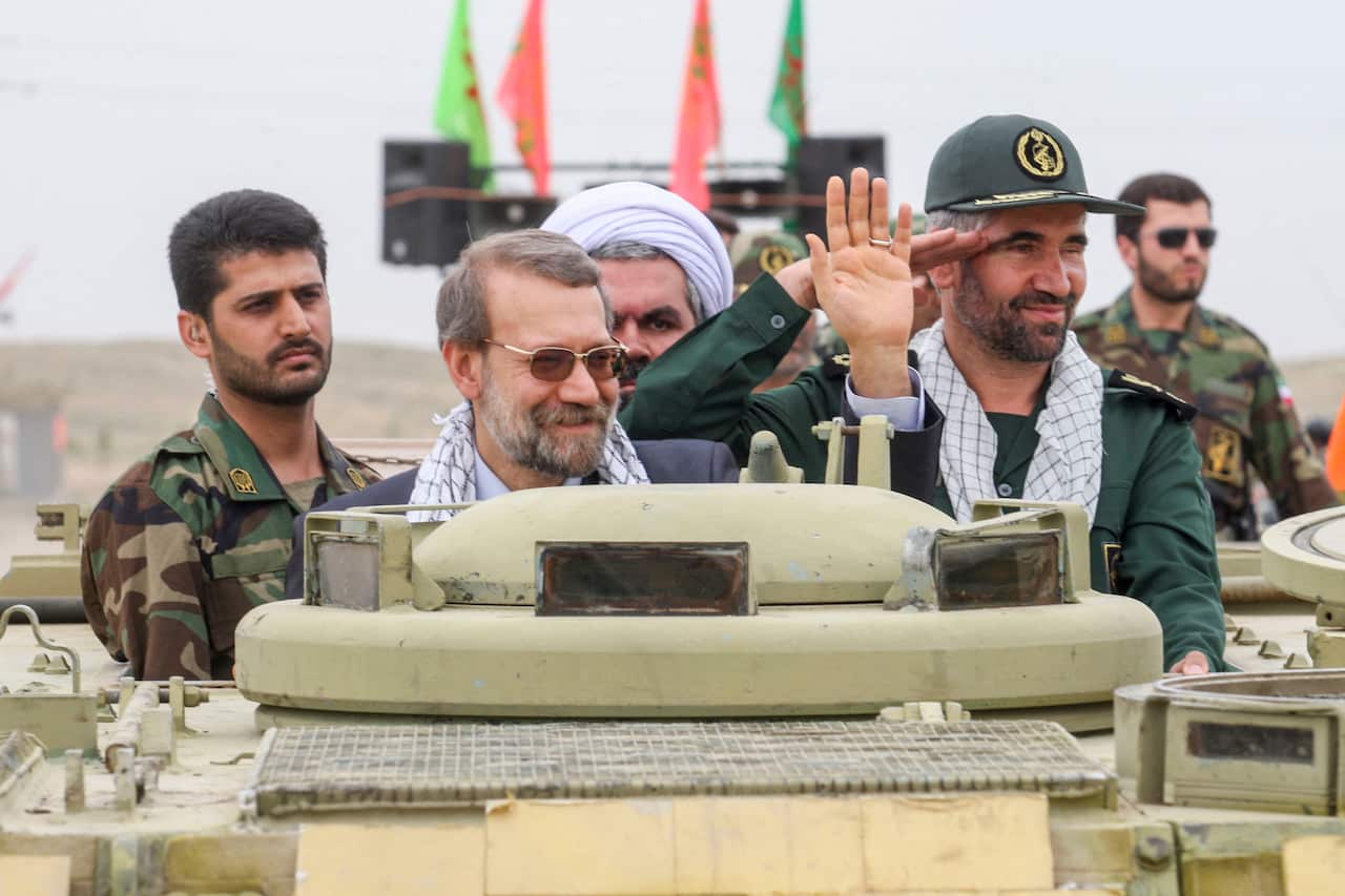 File - IRGC Chief Ali Larijani