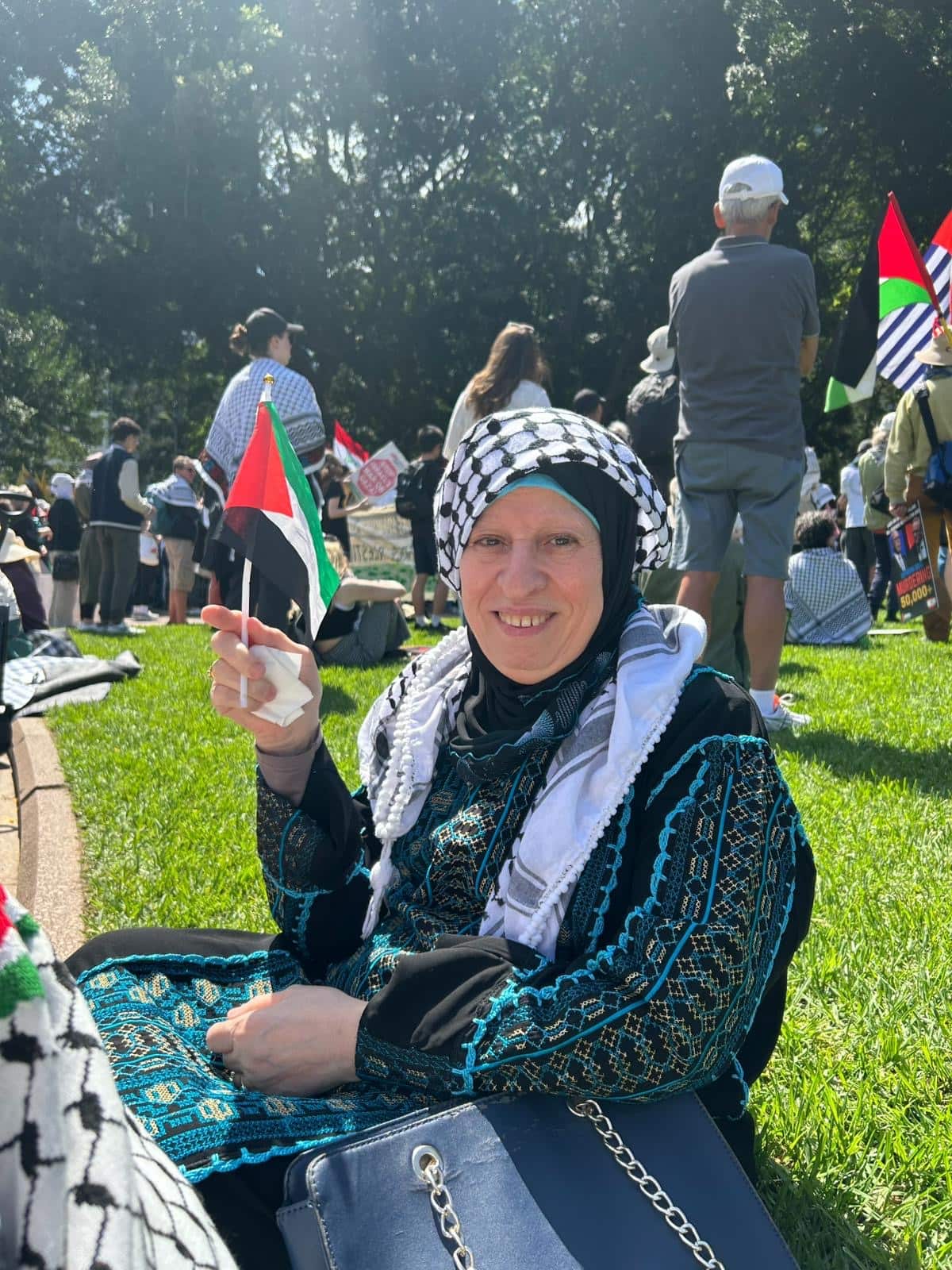 Fatma in Palestinain Traditional Dress.JPG