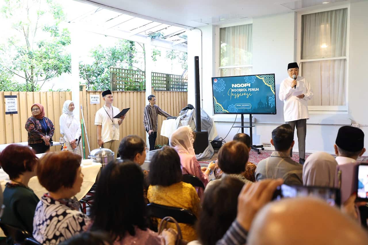 Consul General Pendekar Muda Leonard Sondakh delivering his opening speech