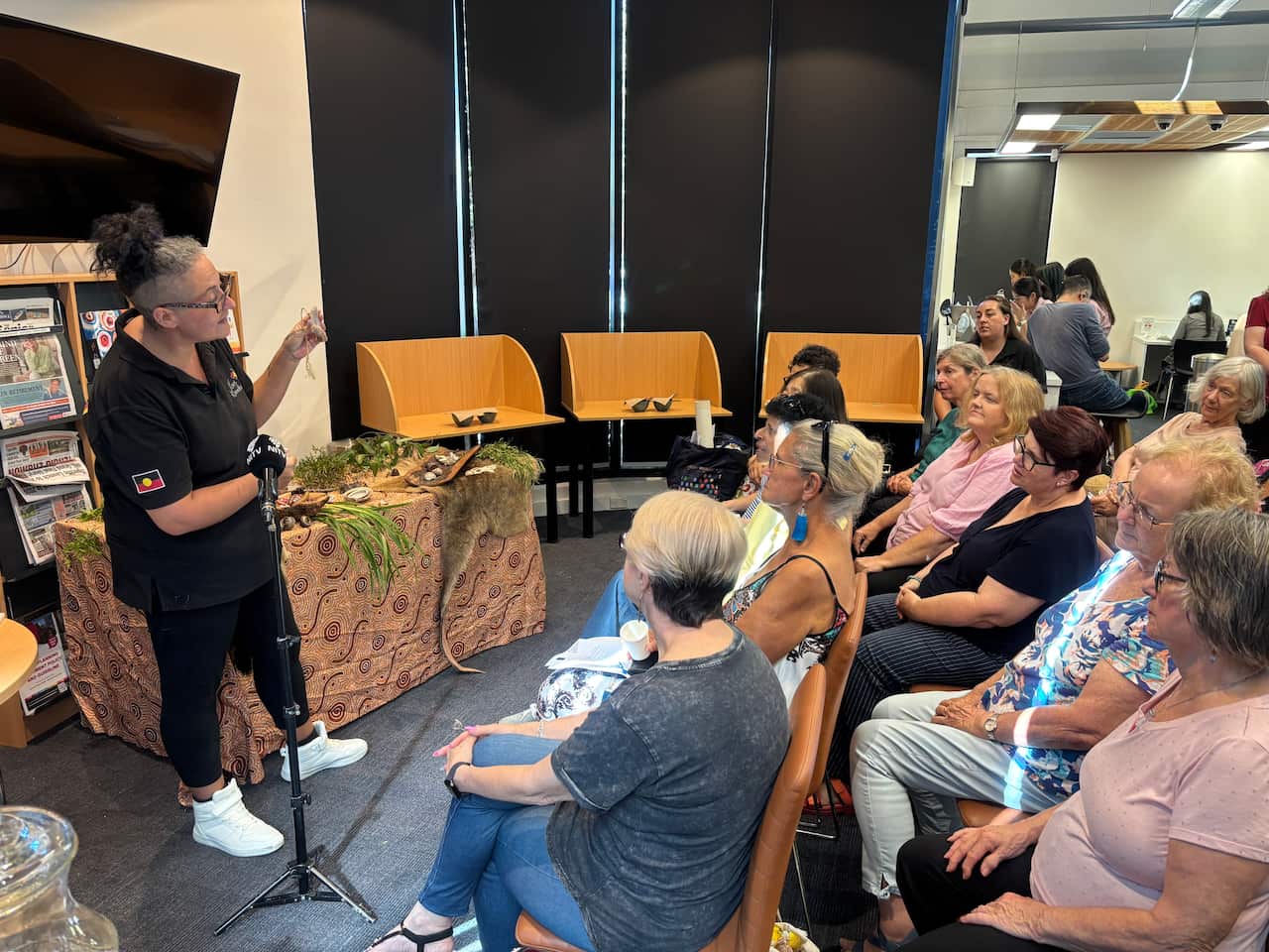 Jess Sinnott from Koori Kinnections running a workshop