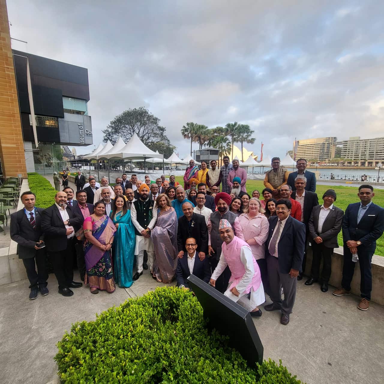 Attendees at the Opera House Diwali celebration.