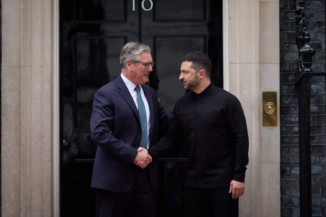 Prime Minister of the United Kingdom Keir Starmer and President of Ukraine Volodymyr Zelenskyy