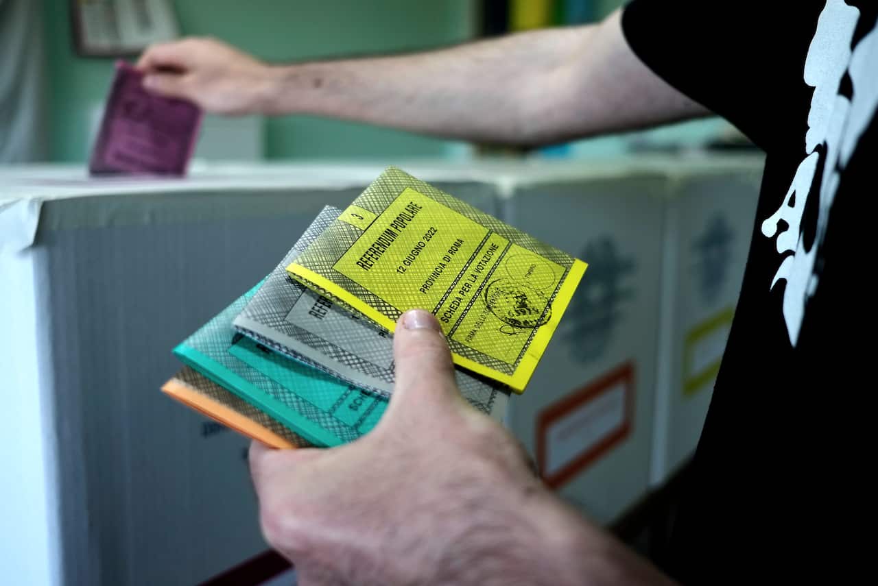 Voting Takes Place In Italy For The Justice Referendum