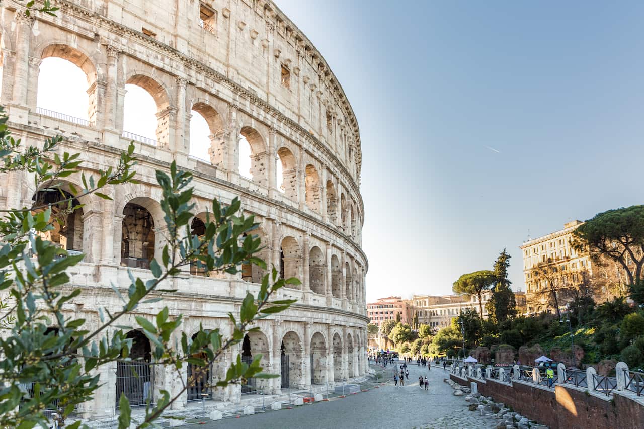 The Colosseum in Rome.