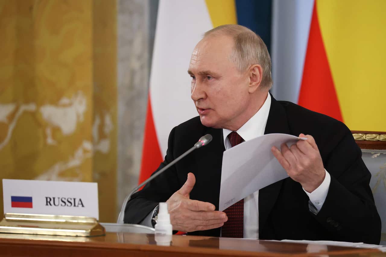 Russia: Russian President Putin meets with leaders of African countries