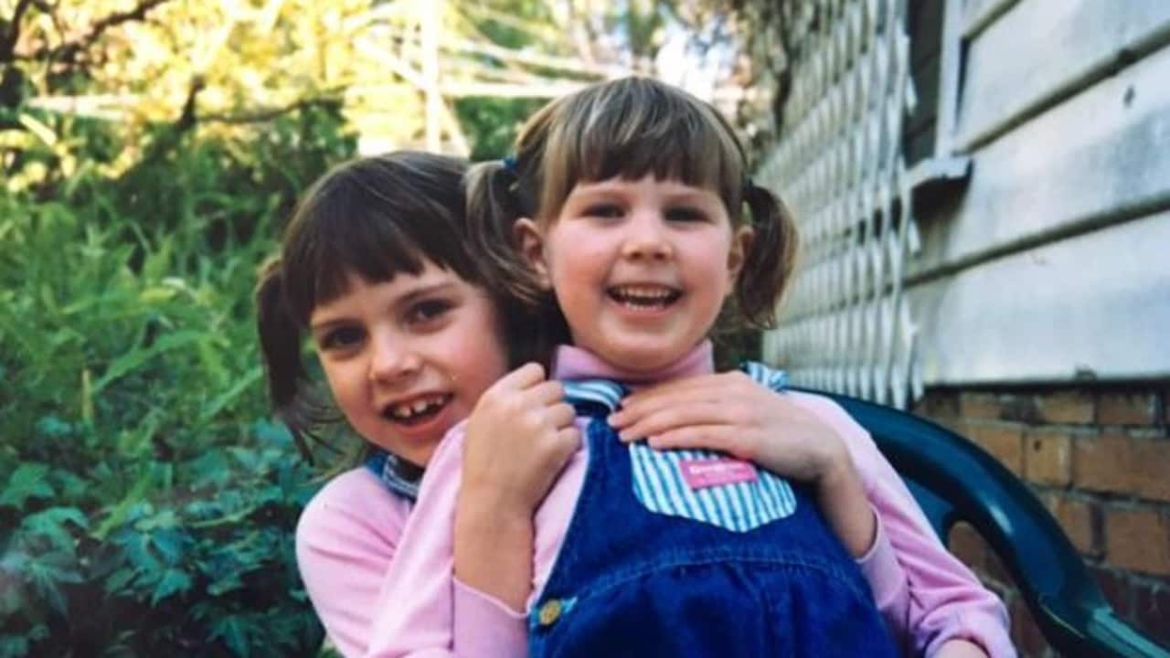 Katie and Anna as children 