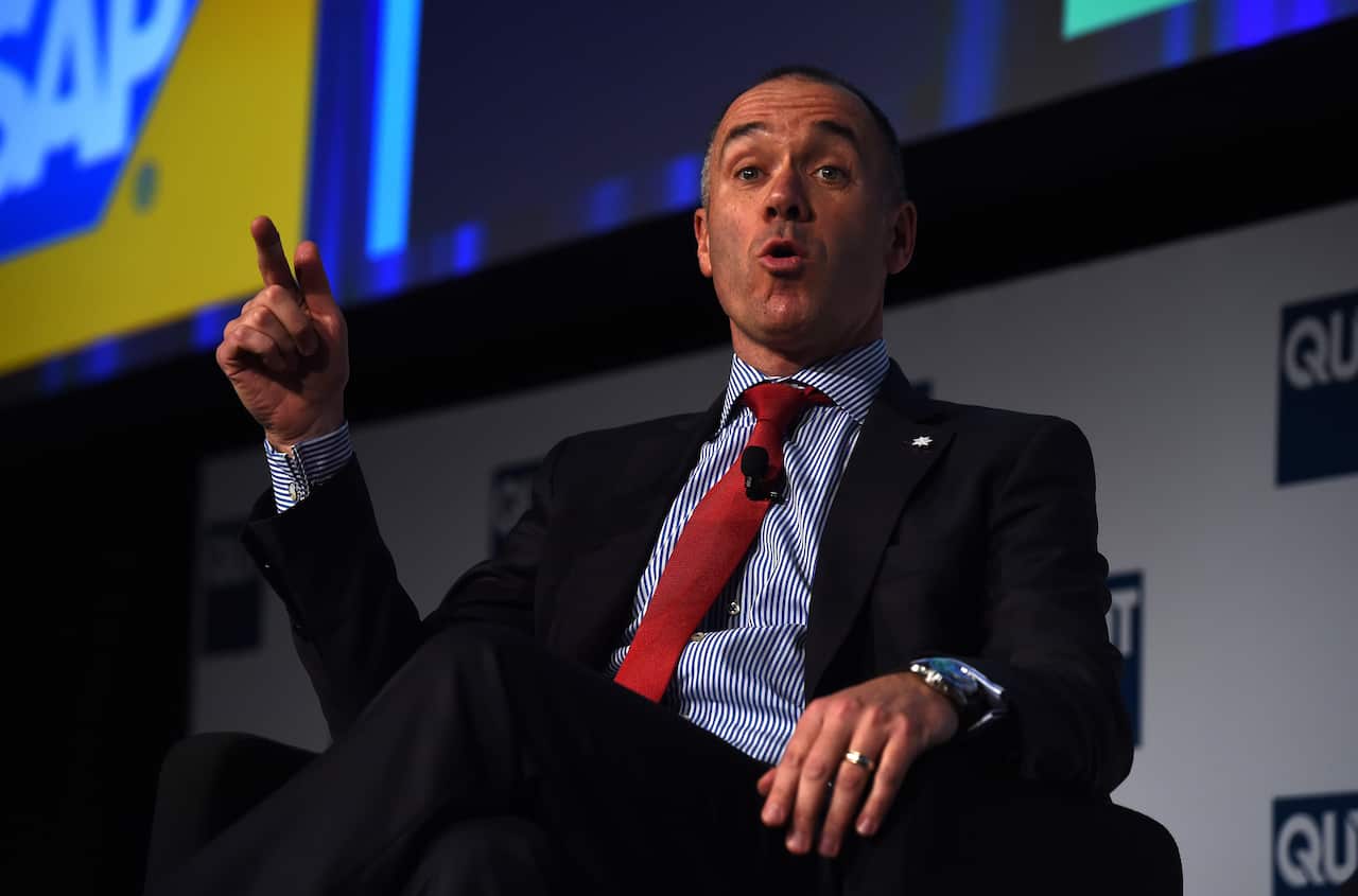 A man sitting in a chair