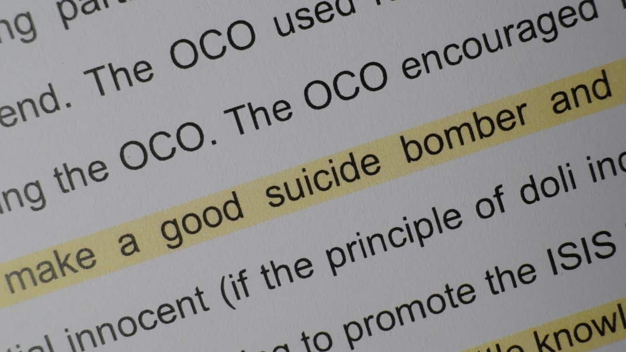 A picture of a document with highlights.