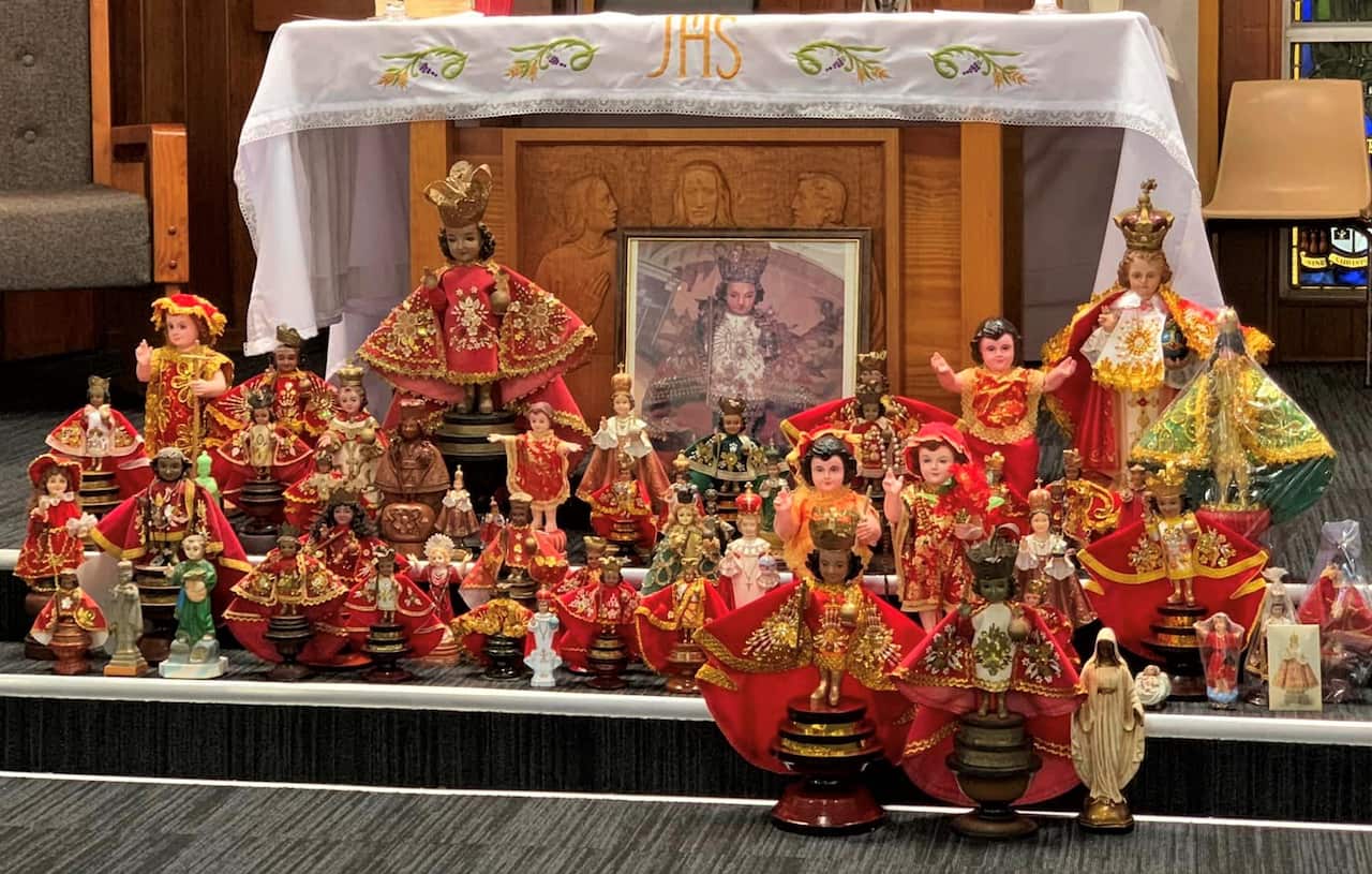 Images of the Child Jesus or Sto Nino owned by members of the Filipino community in Central Coast and Wyong NSW
