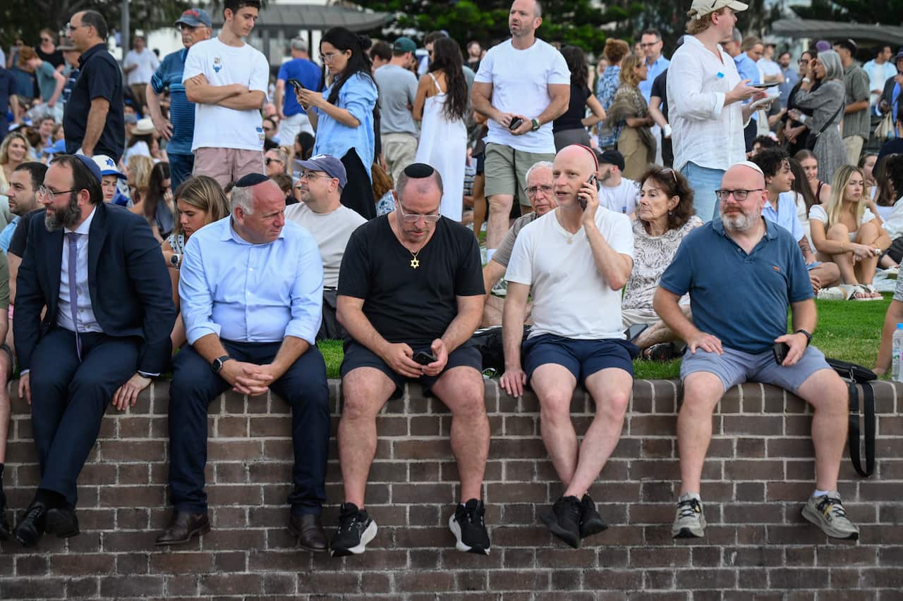 People Join Vigil In Remembrance Of Bondi Shooting Victims