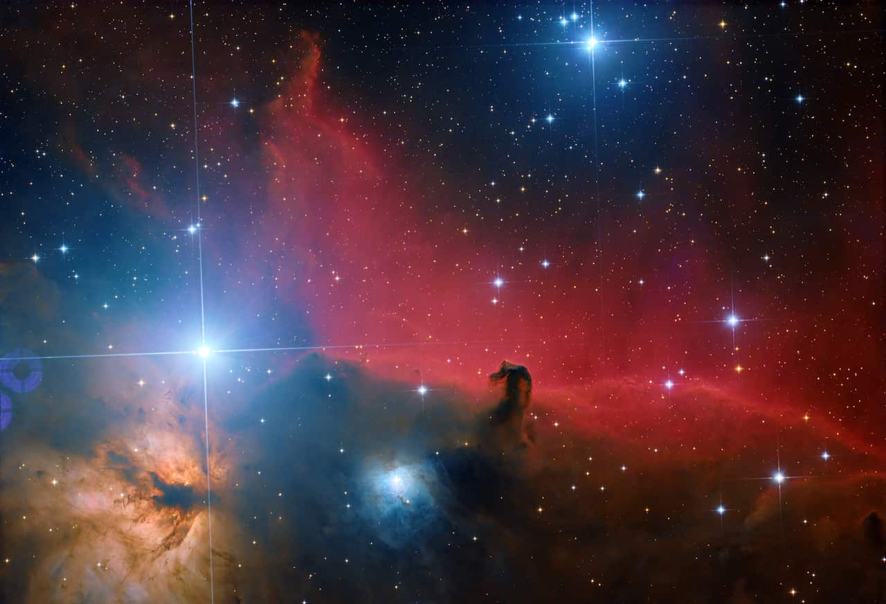 羅炎平得獎作品: 獵戶座馬頭星雲。