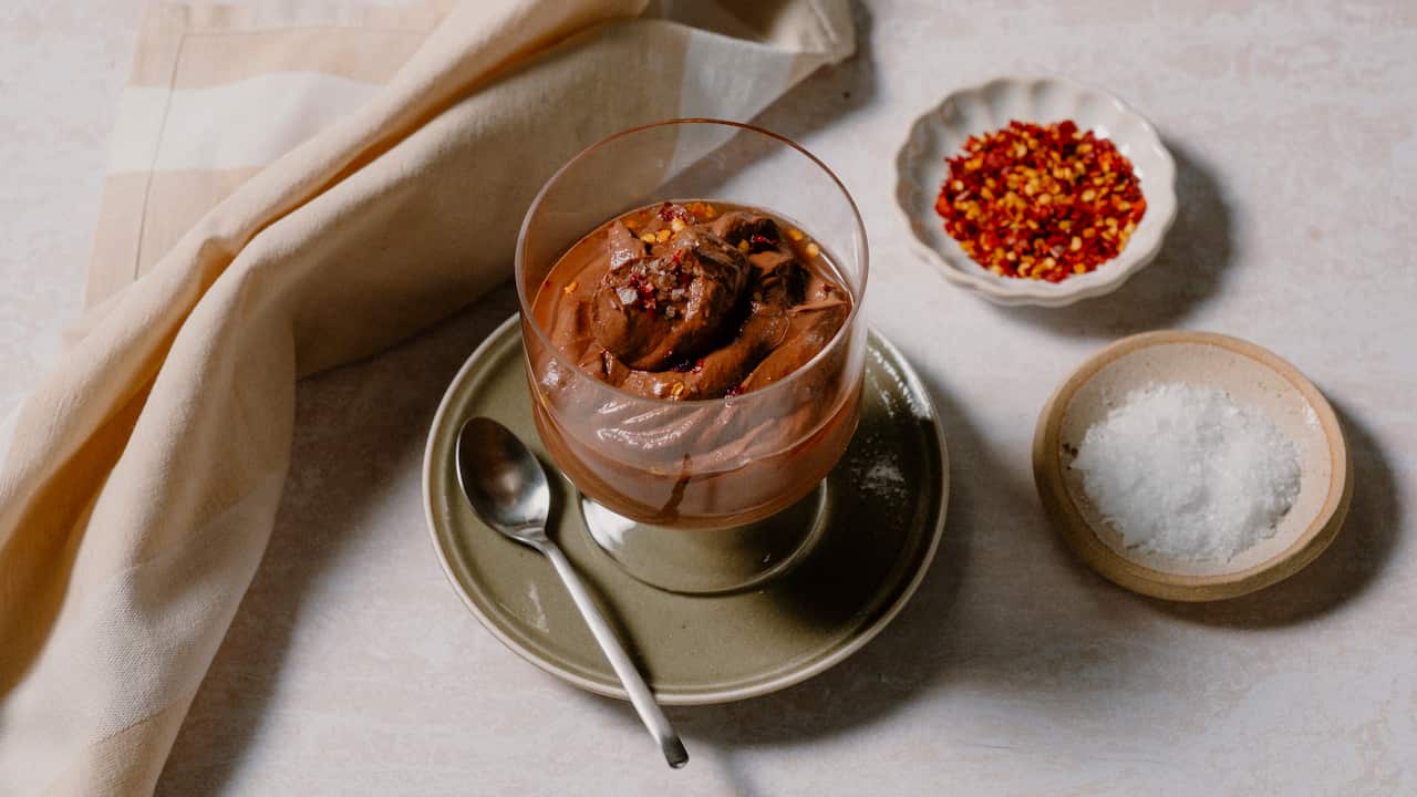 Whipped Chocolate Yoghurt Mousse