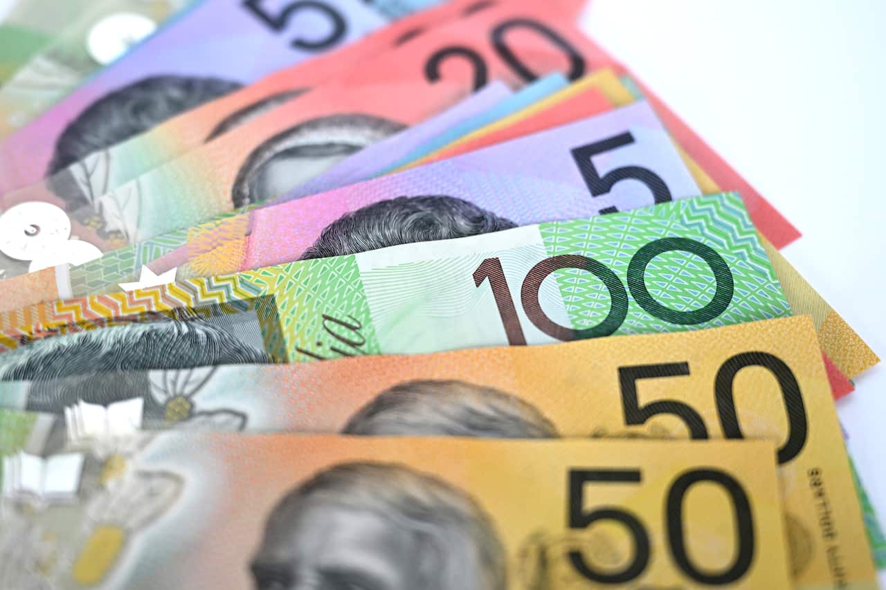 An image of Australian banknotes.