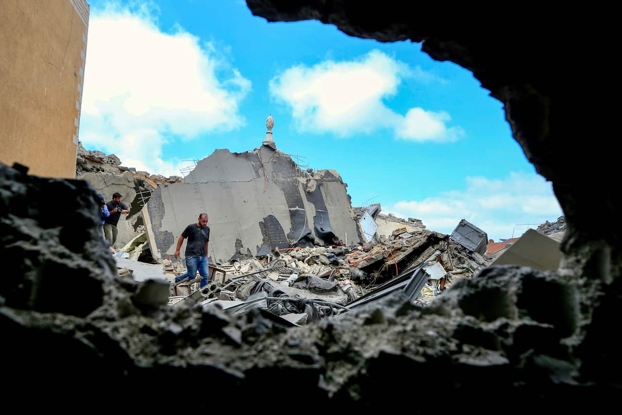 Aftermath of Israeli airstrike in Tyre, Lebanon