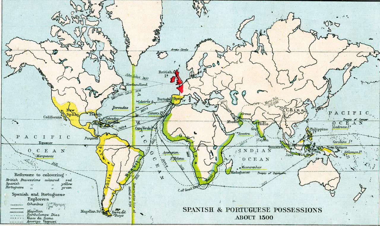 Map of World - Mercator Projection