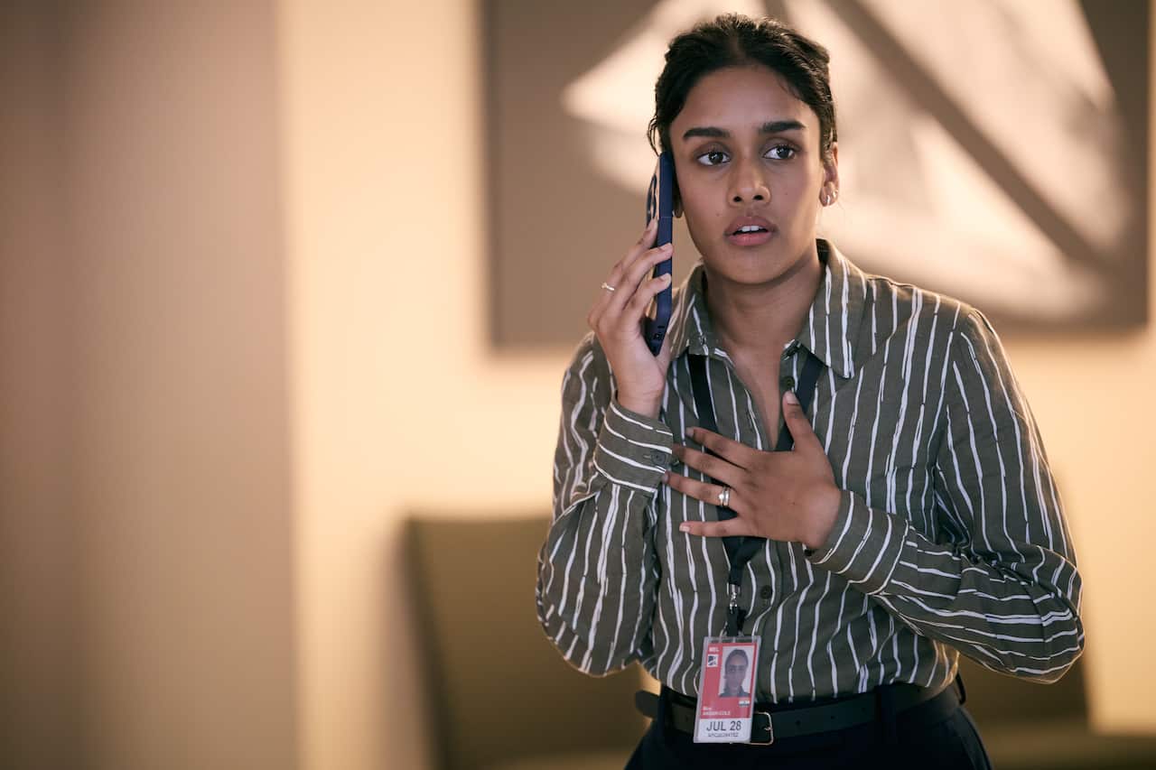 Shabana Azeez as Mira in 'The Airport Chaplain'.