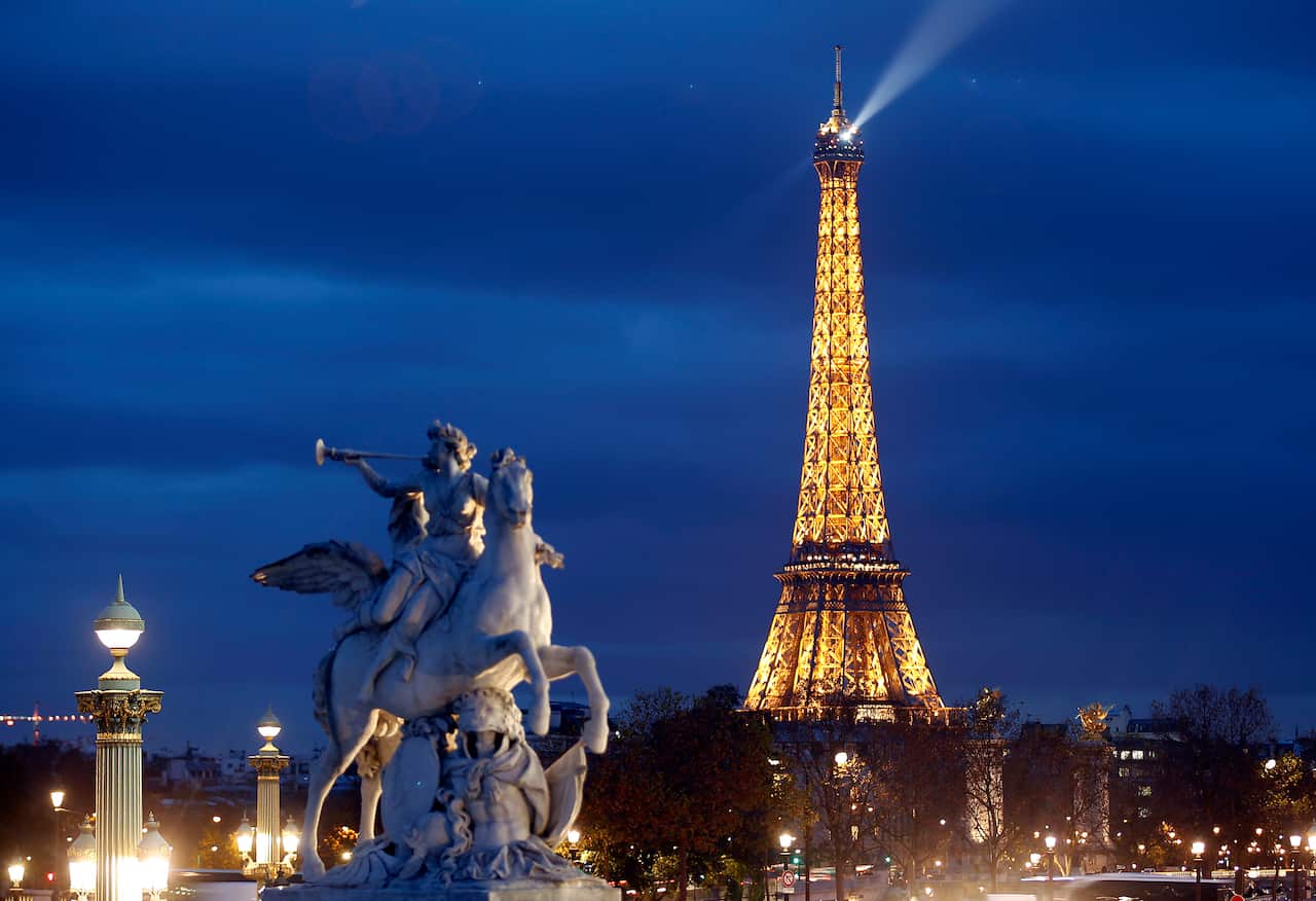Eiffel Tower at night