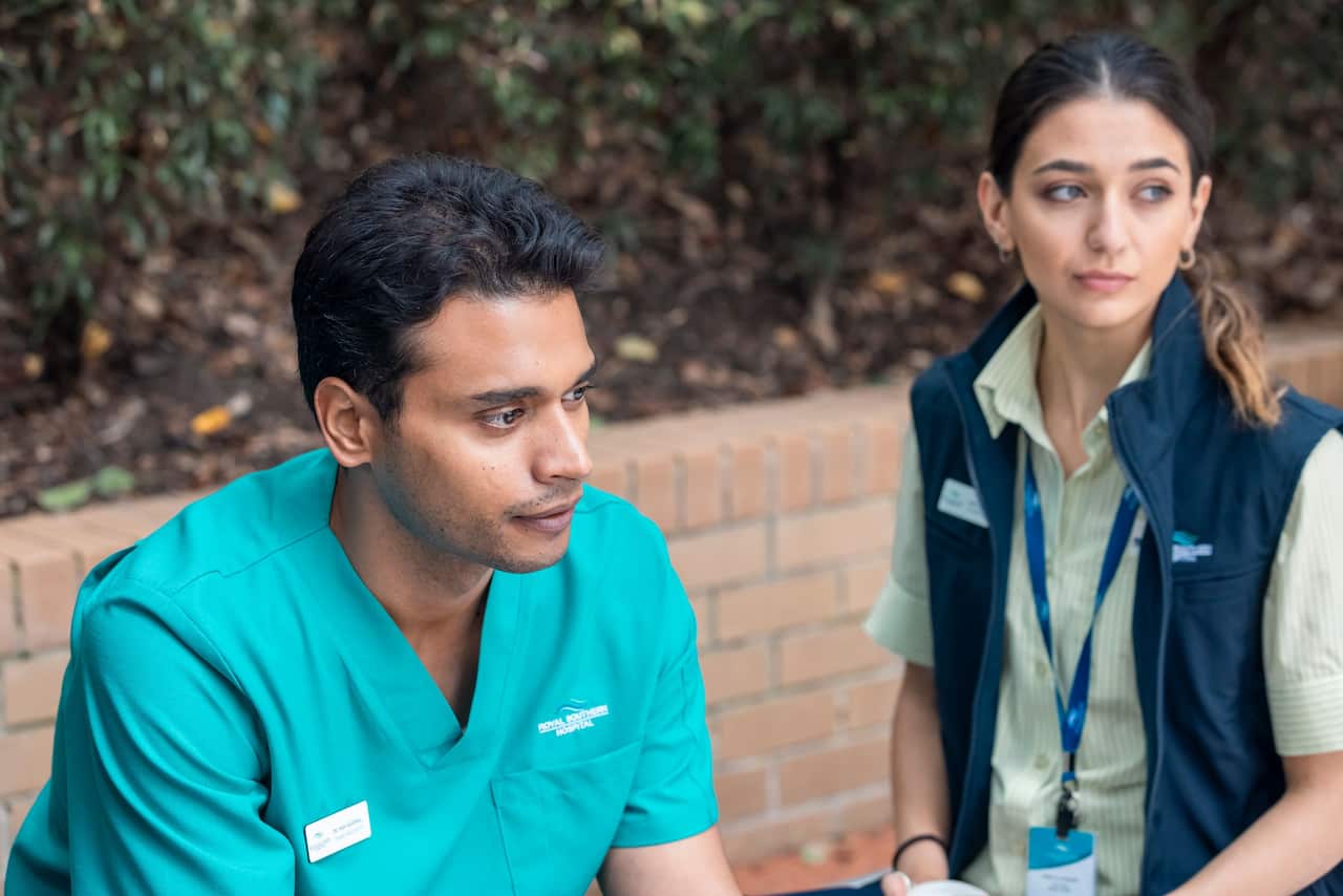 Akshay Ajit Singh and Taj Aldeeb in 'Four Years Later'.