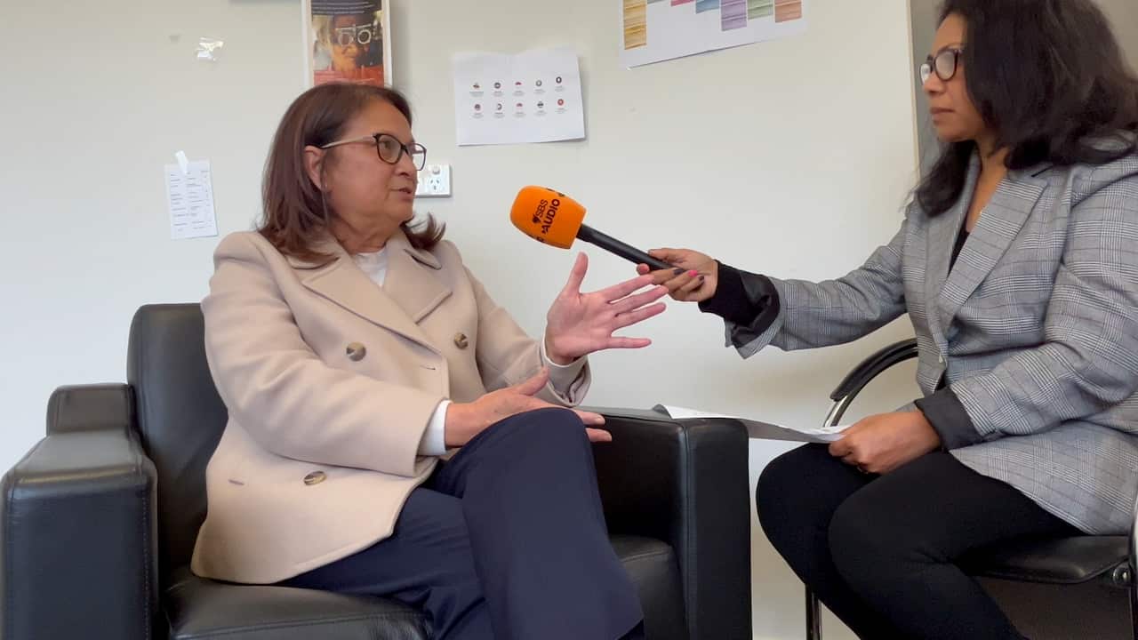 Timor-Leste's ambassador to Australia Ines Almeida and SBS Tetum producer, Cristina Freitas