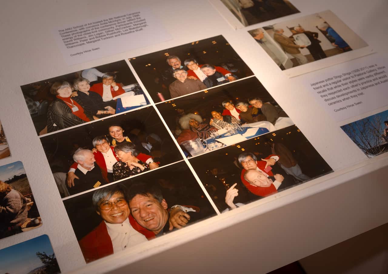 Anu School of Art National Ceramics Conference, Pictured_ Hiroe Swen, David Williams, Jim Logan, Gillian McCracken, Margaret Williams, Peter and Bobbie Rushforth, Les Blakebrough, Thancoupie, Margaret Tuckson and .jpg