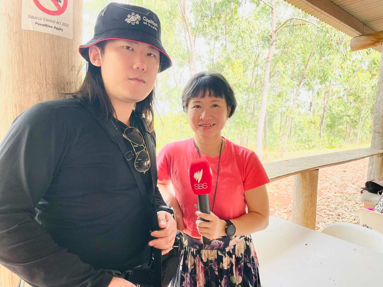 Photographer Mr. Jiayuan Liang and Lucy Chen (Garma Festival)