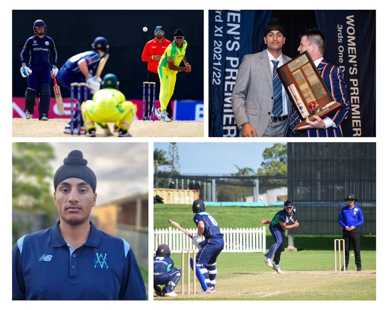 Harkirat Singh Bajwa off spinner in Australian U-19 team