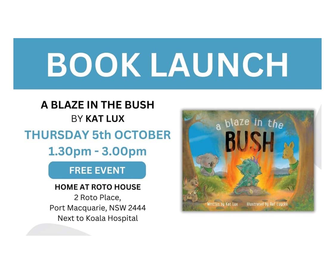 A blaze in the bush boek presentatie