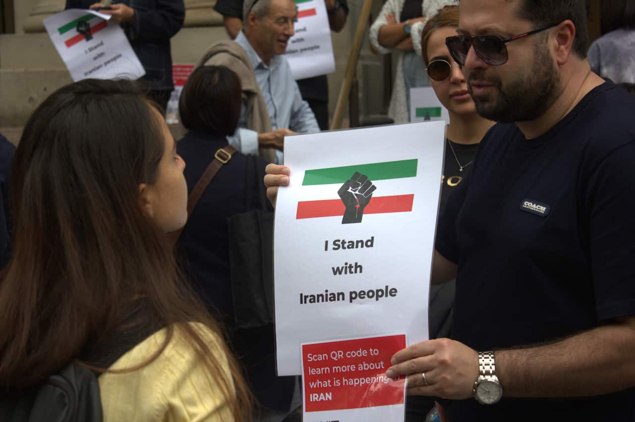 Iranian's 'Woman, Life, Freedom' Protest Bourke St Credit: Niv Sadr