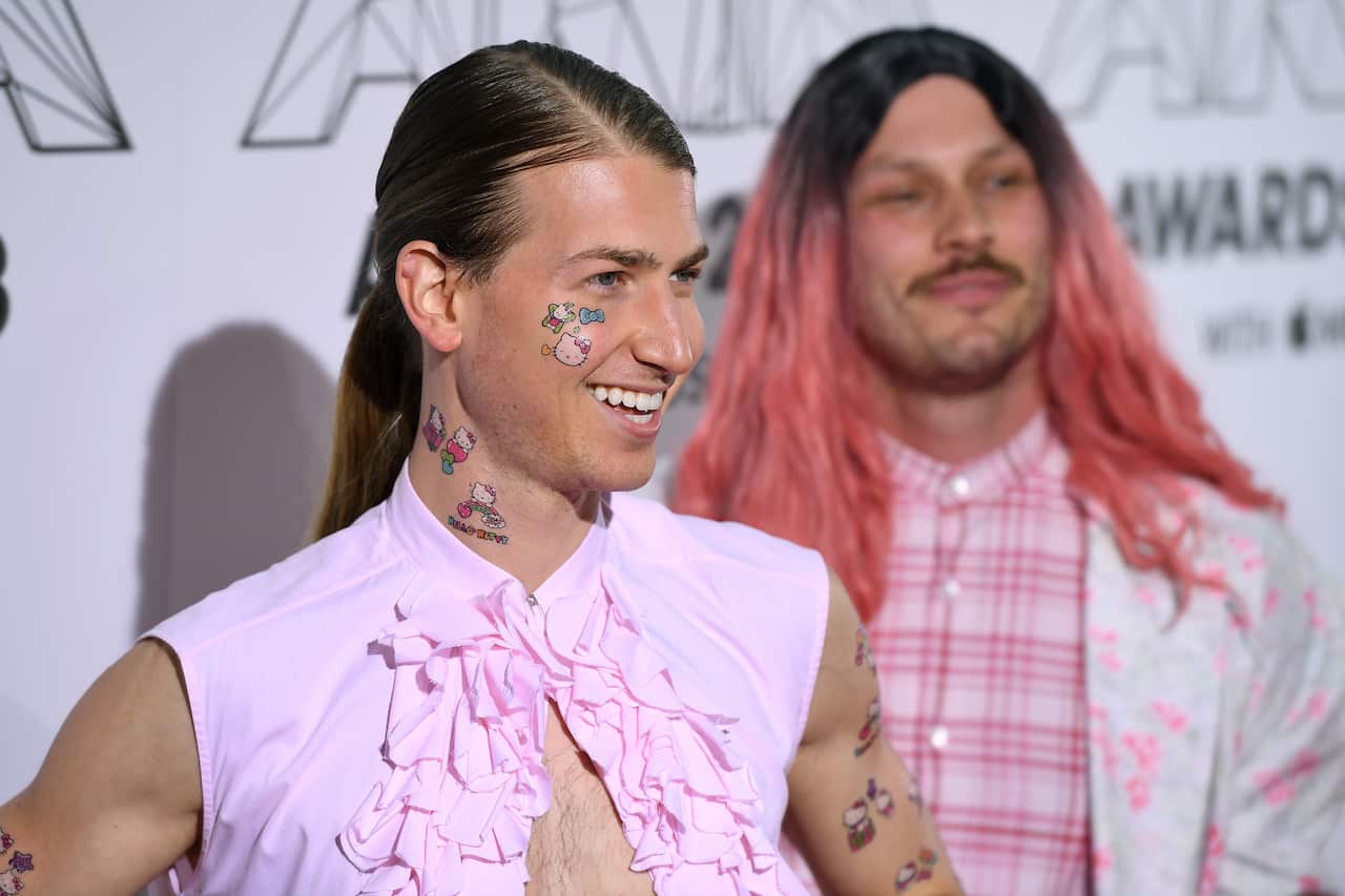 Christian Wilkins at the ARIA Awards