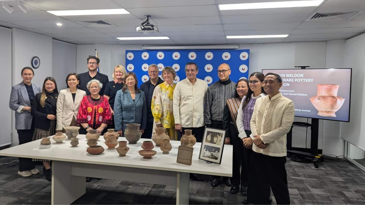 Weldon Pottery Collection turn-over ceremony