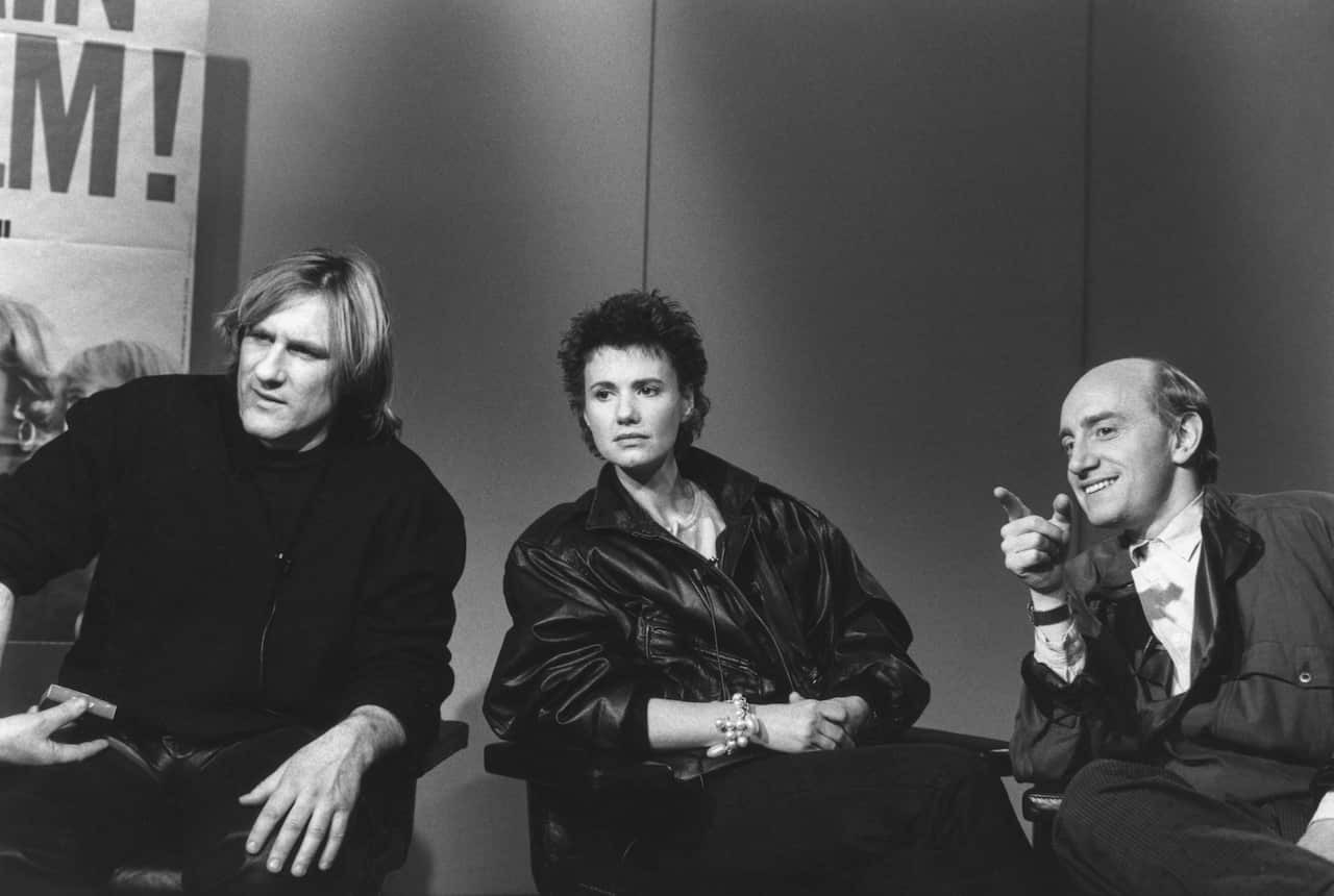 Gérard Depardieu, Miou-Miou et Michel Blanc