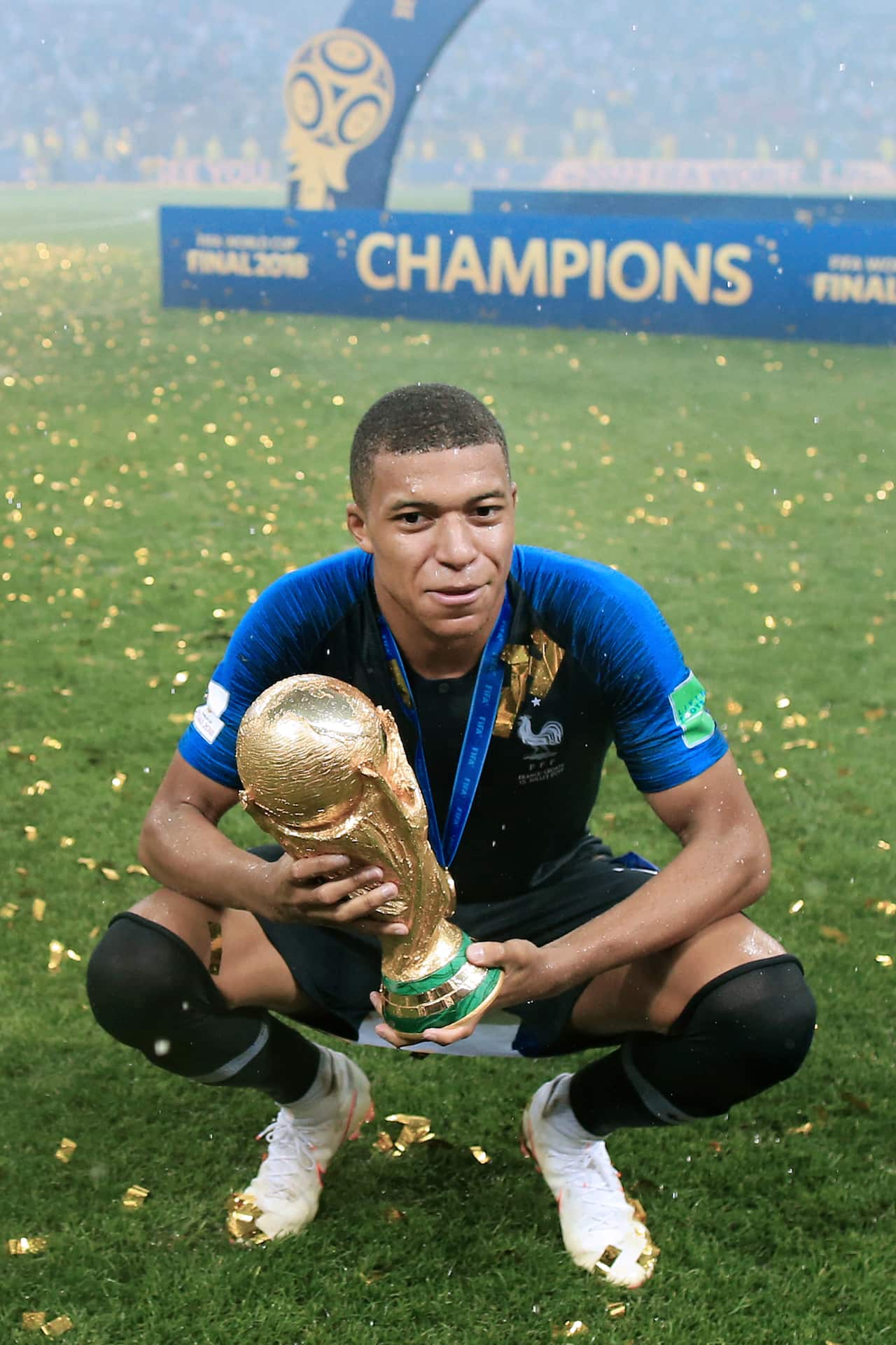 French footballer Kylian Mbappé.