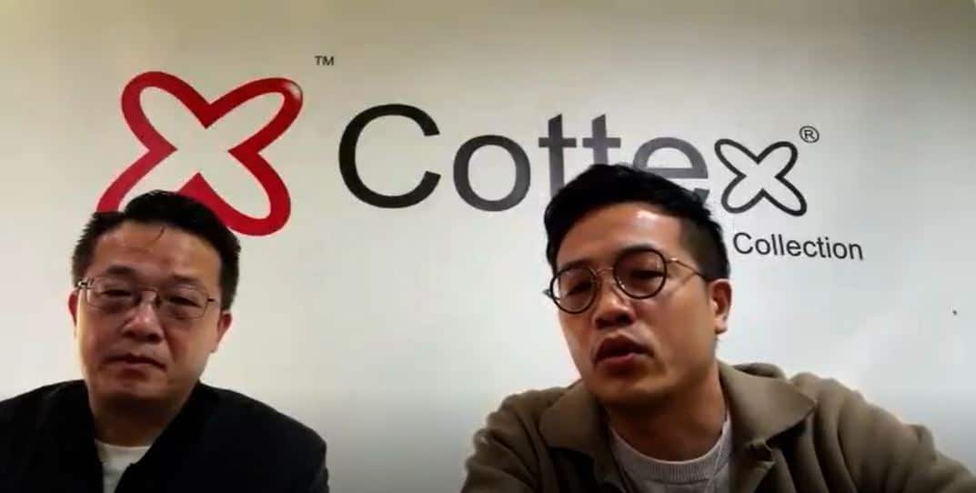 Two men on a zoom call 