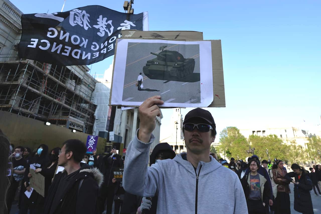 Britain China Tiananmen Anniversary